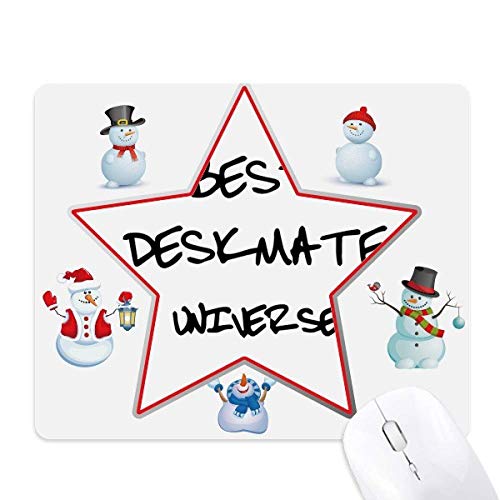 Best Deskmate Universe Graduation Season Christmas Snowman Family Star Mouse Pad von DIYthinker