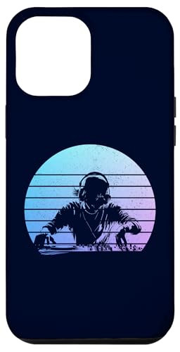 Hülle für iPhone 12 Pro Max DJ Vintage Retro Funny Disc Jockey EDM Music Vinyl Schallplatte von DJ Apparel Co.