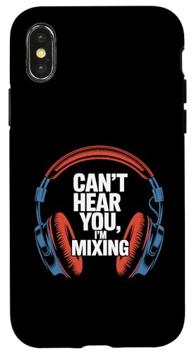 Hülle für iPhone X/XS DJ Kopfhörer Sound Engineer Mixing Studio Music Lover von DJ Headphones Sound Engineer Mixing Studio