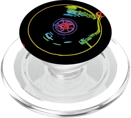 Discjockey Retro Vintage Plattenspieler Skizze DJ PopSockets PopGrip für MagSafe von DJ T-Shirts für Disc Jockeys