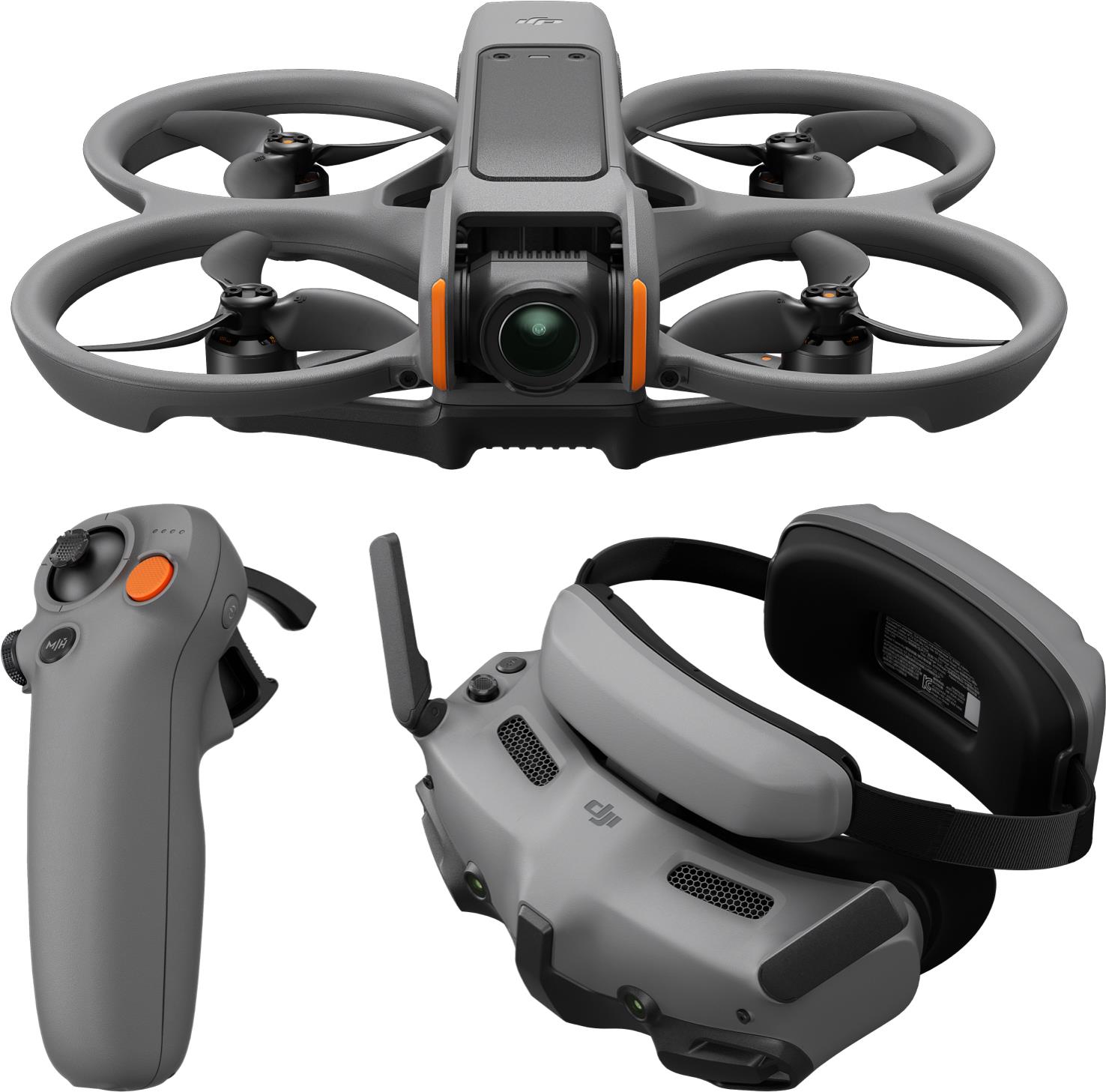 DJI Avata 2 Fly More Combo (1 Battery) 4 Rotoren Quadrocopter 12 MP 3840 x 2880 Pixel 2150 mAh Schwarz (164721) von DJI