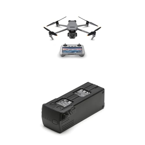 DJI Mavic 3 Pro mit DJI RC, Flaggschiff-Drohne mit Dreifachkamera und 4/3 CMOS Hasselblad-Kamera & Mavic 3 Intelligent Flight Battery von DJI