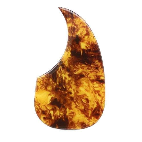 Pickguard Scratch Plate Gitarren-Schlagbrett Kratzbrett Wassertropfen-Dekoration Zelluloid und Epoxidharz 40 41 Zoll für Akustikgitarre(1R Clear Big Y1) von DJYUIOT