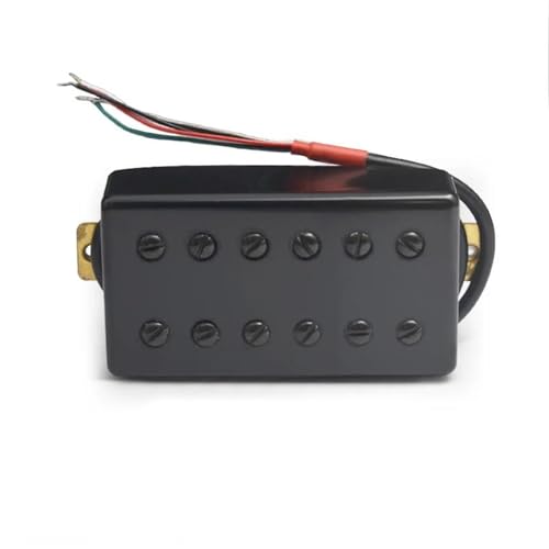 Schwarzer Humbucker-Tonabnehmer für LP-E-Gitarre 12 Löcher Tonabnehmer Playing Accessories(Neck) von DJYUIOT