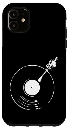 Hülle für iPhone 11 Vinyl-Schallplatte, Retro-Musik, Vintage-Stil, Geschenk für DJ von DJs Gifts Apparel