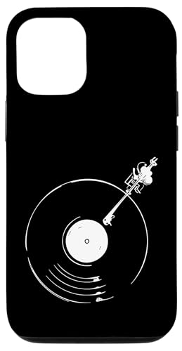 Hülle für iPhone 12/12 Pro Vinyl-Schallplatte, Retro-Musik, Vintage-Stil, Geschenk für DJ von DJs Gifts Apparel