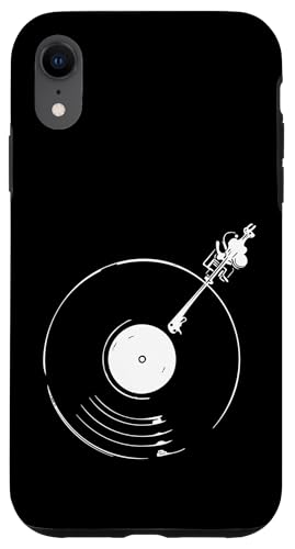 Hülle für iPhone XR Vinyl-Schallplatte, Retro-Musik, Vintage-Stil, Geschenk für DJ von DJs Gifts Apparel