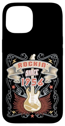 Rockmusikliebhaber Geburtstag Rockin seit 1956 Hülle für iPhone 15 von DK Rockmusik-Fan-Geschenke