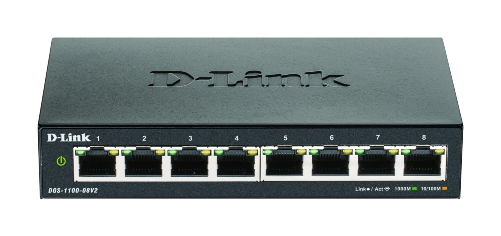 DLink Deutschland 8-Port Gigabit SmartSwitch DGS-1100-08V2/E von DLink Deutschland