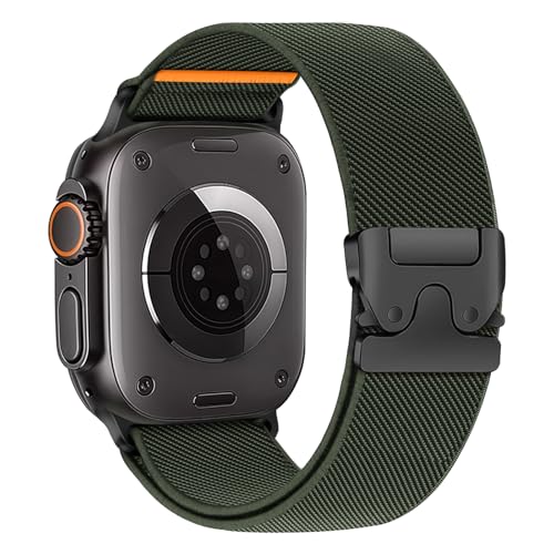 Elastisches Armbänder für Apple Watch Ultra/2 Armband 49mm 46mm 40mm 44mm 45mm 41mm 42mm 38mm,Nylon Stoff Band Fallschirmverschluss Sport Strap für Apple Watch 10 iWatch 9 8 7 6 5 4 3 SE/2 Apfelband Elastisches Armbänder für Apple Watch Ultra/2 Armband 49mm 46mm 40mm 44mm 45mm 41mm 42mm 38mm,Nylon Stoff Band Fallschirmverschluss Sport Strap für Apple Watch 10 iWatch 9 8 7 6 5 4 3 SE/2 Apfelband von DMVEIMAL