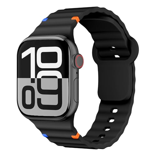 Sportarmband für Apple Watch Armband 40mm 41mm 38mm 42mm 45mm 44mm 46mm iWatch Armbänder für Damen Herren,Weich Silikon Apfelband Sport Band für Apple Watch Series 10 9 8 7 6 5 4 3 SE 2nd Ultra/2 49mm Sportarmband für Apple Watch Armband 40mm 41mm 38mm 42mm 45mm 44mm 46mm iWatch Armbänder für Damen Herren,Weich Silikon Apfelband Sport Band für Apple Watch Series 10 9 8 7 6 5 4 3 SE 2nd Ultra/2 49mm von DMVEIMAL