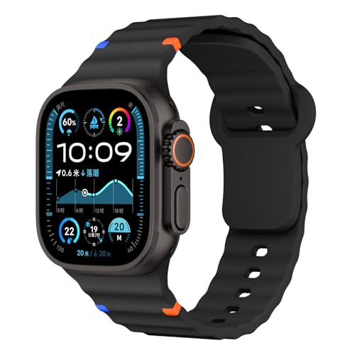 Sportarmband für Apple Watch Ultra 2/Ultra Armband 49mm 46mm 45mm 44mm 42mm 41mm 40mm 38mm iWatch Armbänder Herren Damen,Silikon Apfelband Sport Band für Apple Watch Series 10 9 8 7 6 5 4 3 SE 2nd Sportarmband für Apple Watch Ultra 2/Ultra Armband 49mm 46mm 45mm 44mm 42mm 41mm 40mm 38mm iWatch Armbänder Herren Damen,Silikon Apfelband Sport Band für Apple Watch Series 10 9 8 7 6 5 4 3 SE 2nd von DMVEIMAL