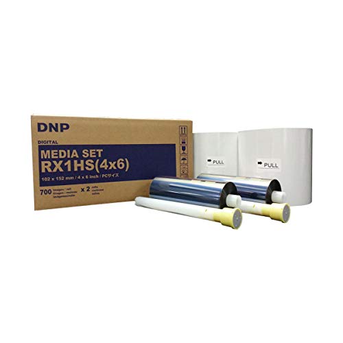 DN P 4x6 Print Media für DS-RX1HS Dye Sub Printer; 700 Prints pro Rolle; 2 Rollen pro Case.. von DNP