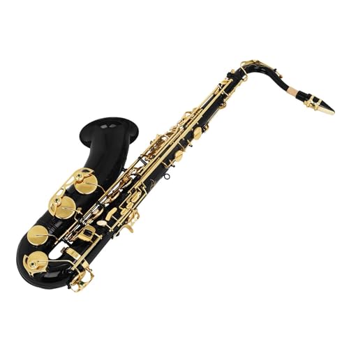 Saxophone Professionnel Altsaxophon B-Dur für Erwachsene Orchester Testklasse Schwarzgoldlack Schlüssel Saxophon Leistungsmodell von DNJID