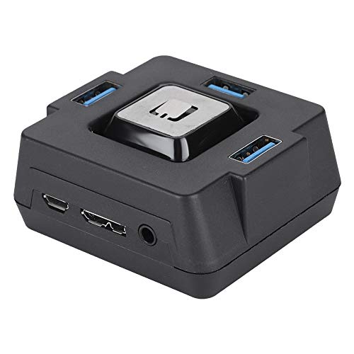 DOACT Multifunktionaler Desktop-Switch – Plug & Play, USB 3.0-Schnellübertragung, Mikrofon, EIN-Knopf-Fernschalter, Fortschrittlicher Hauptsteuerungschip, Diebstahlschutz für von DOACT