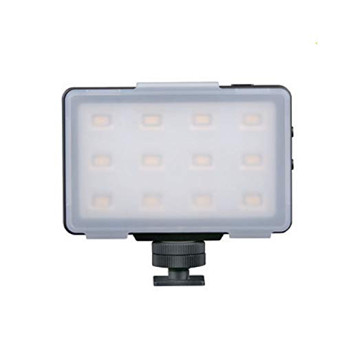 Dörr 371022 VL-12S Mini-LED-Videoleuchte mit integriertem Li-Ion-Akku, Schwarz von DÖRR