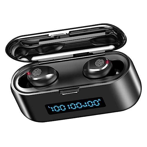 DOITOOL 1 Satz kabelloser Hörer Kopfhörer drahtlos Kopfhörer kabellos kabellose Kopfhörer Headset Wireless kopfhörer led car Display Touch Control HiFi-Kopfhörer kabelloser Ohrhörer Black von DOITOOL