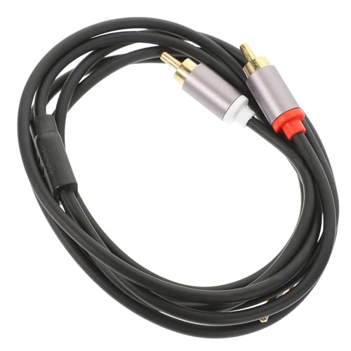 DOITOOL 1 Stecker Für Lautsprecherkabel Zu Leistung Audiokabel Für Auto Hilfskabel Dual Stereokabel Kopfhörerkabel Kabelsplitter Ohrhörer Aux Kabel Für Auto Soundbar Draht Grey Pvc von DOITOOL