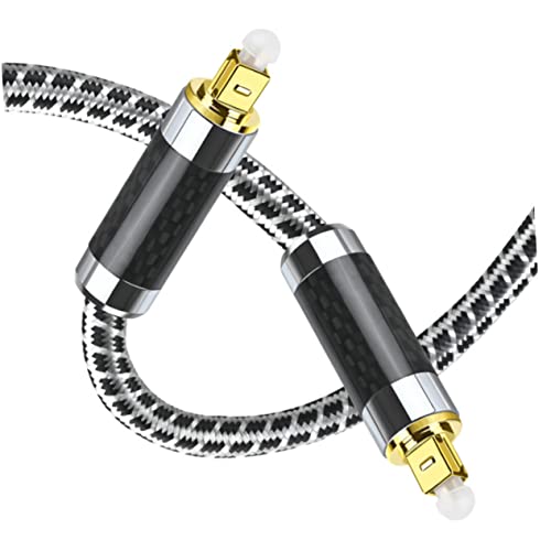 DOITOOL 10 Audioleitung Glasfaser-Audiokabel optisches Audiokabel glasfaserkabel fiber optic cable lautsprecherkabel Faserstecker auf Steckerkabel optisches Stecker-zu-Stecker-Kabel Black von DOITOOL