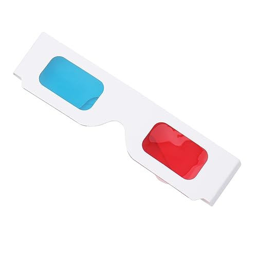 DOITOOL 10st 3D-videobrille Brille Für Kinder Brillen-Brillen-dekor 3D-brillenzubehör 3D-filmbrille 3D-sichtbrille 3D-Sonnenbrille 3D-Papier Anaglyphenbrille Aus Pappe Roter Rahmen von DOITOOL