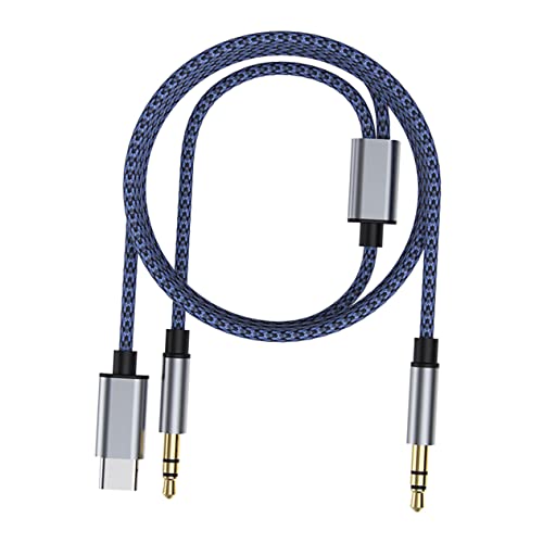 DOITOOL 1Stk Audioleitung Ladeadapter USB-Ladekabel USB c kopfhörer Aux-Kabel für Lautsprecher Klinkenkabel c type cable speaker cables Audio-Konverter-Kabel Klinken-Audiokabel Metall von DOITOOL