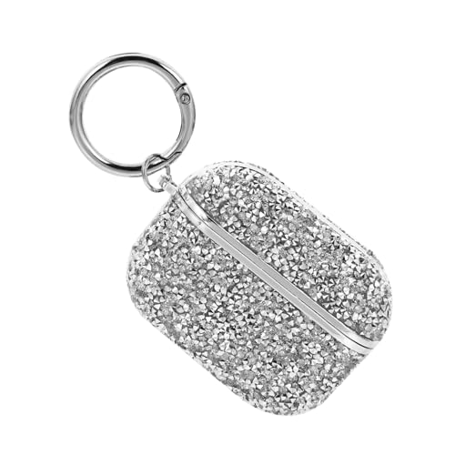 DOITOOL 1Stk Kopfhörer Fall kopfhörertasche kopfhörer aufbewahrung Ohrstöpsel Ohrhörer - Kopfhörer gehörschutzstöpsel Mode-Kopfhörer-Hülle kreative Kopfhörerhülle Strasssteine Silver von DOITOOL