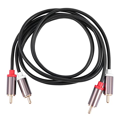 DOITOOL 2 Meter 2RCA Zu 2RCA Stereo Audio Verbindungskabel Für Hi Fi Systeme Und Gaming Konsolen Hochwertiges Verlängerungskabel Für Klaren Sound Und Optimale Signalübertragung von DOITOOL