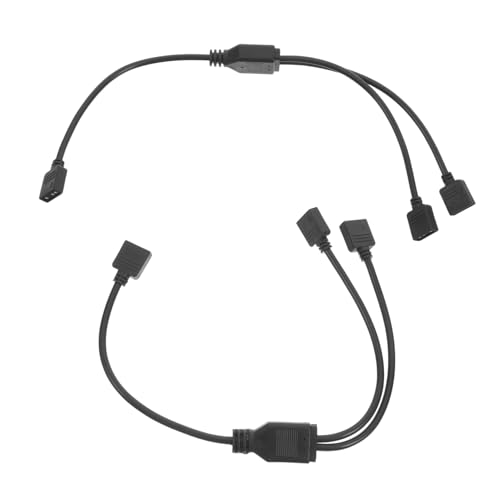 DOITOOL 2 Stück Motherboard-Synchron isator argb-Splitter ARGB Extension Sleeved Kabel Mainboard verlängerungskabel Computerkomponentenverlängerungskabel Plastik Black DOITOOL 2 Stück Motherboard-Synchron isator argb-Splitter ARGB Extension Sleeved Kabel Mainboard verlängerungskabel Computerkomponentenverlängerungskabel Plastik Black von DOITOOL