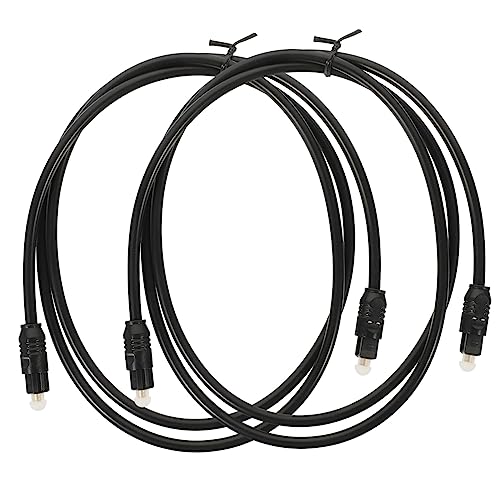 DOITOOL 2 Stück Optisches Audiokabel Hochwertiges Toslink Kabel Für TV Heimkino Und Audioanlagen Stecker Auf Stecker Ideal Für Verlustfreien Und Einfache Verbindung von DOITOOL