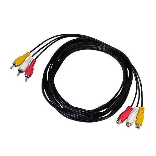 DOITOOL 3 Male to Female AV Adapter Kabel 3M Audio Video Splitter Für HDTV DVD Player Und Mehr Hochwertiges Audio Video Kabel Für Optimale Verbindung von DOITOOL