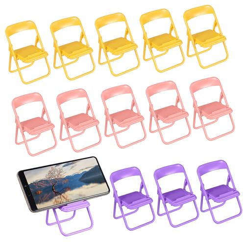 DOITOOL 30 Pcs Mini Hocker Klapp Camping Hocker Kunststoff Telefon Sonnenschutz Puppenhaus Miniatur Möbel von DOITOOL