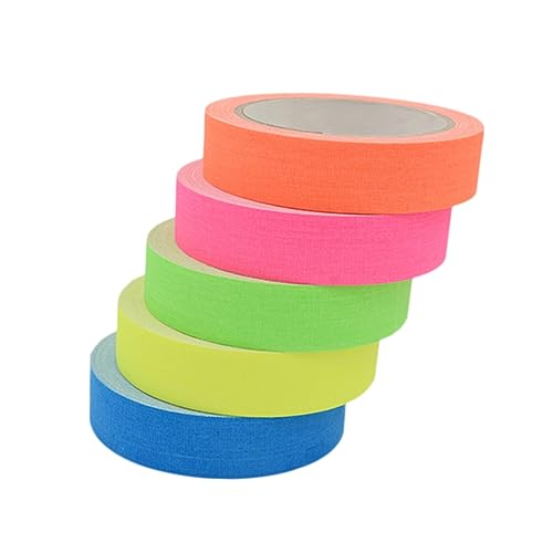 DOITOOL 5Stücke Fluoreszierendes Klebeband Neon Gewebeklebeband Für Partys Dekoration Bühnenbedarf Leuchtet Im Dunkeln DOITOOL 5Stücke Fluoreszierendes Klebeband Neon Gewebeklebeband Für Partys Dekoration Bühnenbedarf Leuchtet Im Dunkeln von DOITOOL