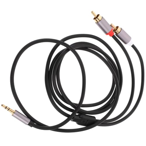 DOITOOL Rca-zu-aux-kabel Audiokabel Für Lautsprecher Audiokabel Für Auto Kopfhörerkabel Hilfskabel Stereokabel Rca Zu Kabel Zusatzkabel Für Kopfhörer Stereo-klinkenkabel Grey Vergoldet von DOITOOL