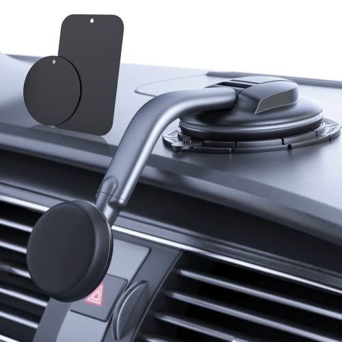 Handyhalterung Auto Magnet [Starker Magnet Handy Halterung fürs Auto] 360° Verstellbare Magnetische Handyhalterung für Auto Saugnapf Universal Kfz Handyhalter Auto für iPhone Android Smartphone von DOLYOFG