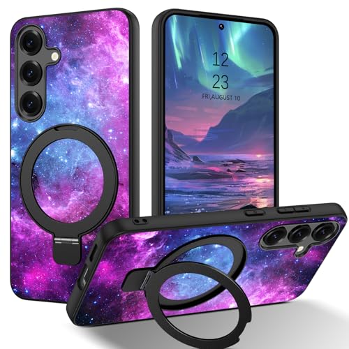 DOMAVER Samsung Galaxy S25 Hülle mit Stander, Handyhülle Samsung Galaxy S25 6.2'' Case Leuchten im Dunkeln Nebula Muster Dünne Rundumschutz Magnetisch Schutzhülle - Blau DOMAVER Samsung Galaxy S25 Hülle mit Stander, Handyhülle Samsung Galaxy S25 6.2'' Case Leuchten im Dunkeln Nebula Muster Dünne Rundumschutz Magnetisch Schutzhülle - Blau von DOMAVER