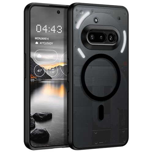 DOMAVER Schutzhülle für Phone 3a, magnetisch, kompatibel mit transparenten und matten Farben, rutschfest, stoßfest, Schwarz DOMAVER Schutzhülle für Phone 3a, magnetisch, kompatibel mit transparenten und matten Farben, rutschfest, stoßfest, Schwarz von DOMAVER