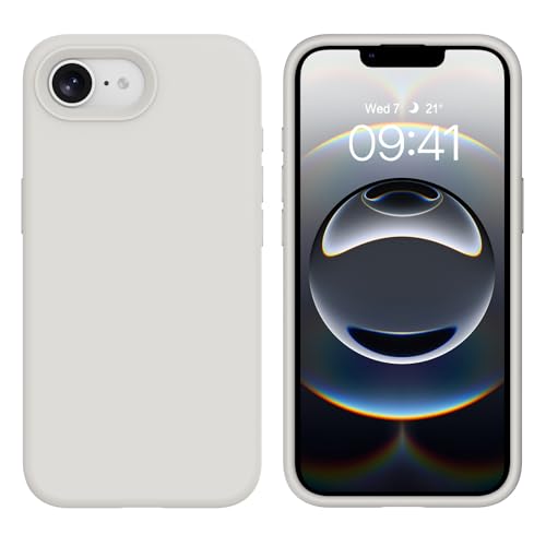 DOMAVER Schutzhülle für iPhone 16e/iPhone SE4 2025, Flüssigsilikon, dünn, leicht, glatt, weiches Gel-Gummi-Mikrofaserfutter, gepolsterte Textur, stoßfest, Handyhüllen für iPhone 16e, Grau DOMAVER Schutzhülle für iPhone 16e/iPhone SE4 2025, Flüssigsilikon, dünn, leicht, glatt, weiches Gel-Gummi-Mikrofaserfutter, gepolsterte Textur, stoßfest, Handyhüllen für iPhone 16e, Grau von DOMAVER