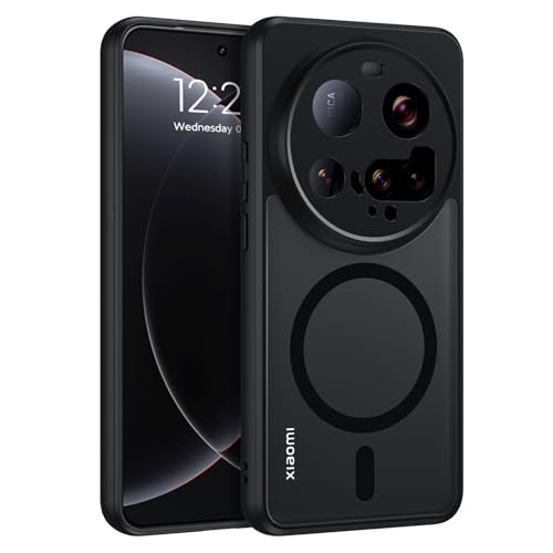 DOMAVER Xiaomi 15 Ultra 5G Hülle, Handyhülle Xiaomi 15 Ultra Case kompatible mit Mag-Safe, Matt Transparente Ultra Dünne Rundumschutz Magnetisch Schutzhülle, Schwarz DOMAVER Xiaomi 15 Ultra 5G Hülle, Handyhülle Xiaomi 15 Ultra Case kompatible mit Mag-Safe, Matt Transparente Ultra Dünne Rundumschutz Magnetisch Schutzhülle, Schwarz von DOMAVER