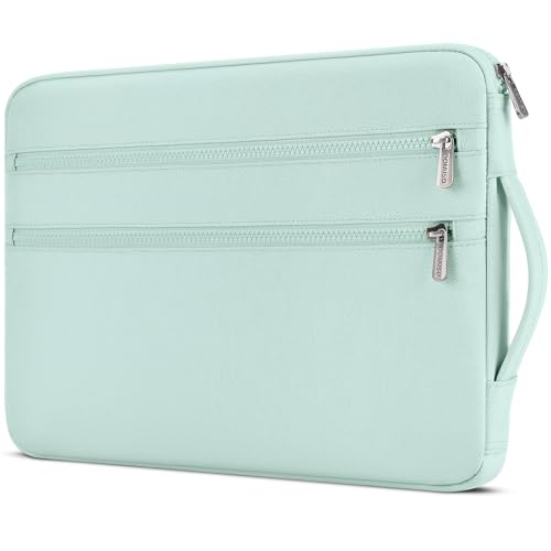 DOMISO 14 Zoll Laptop Tasche Hülle Notebook Case Schutzhülle Wasserdicht Laptophülle Stoßfest Laptop Sleeve für 14" HP Dell Asus, 15 Zoll MacBook Pro,Mintgrün von DOMISO