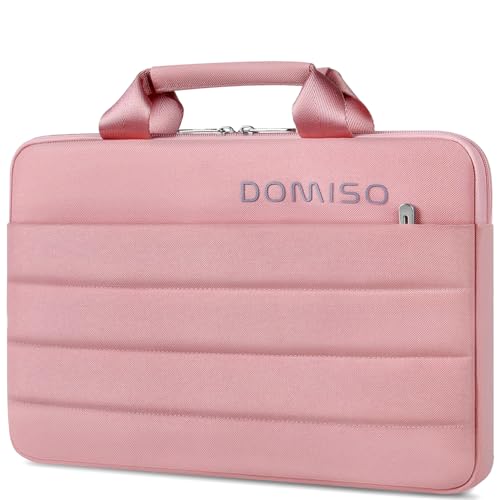 DOMISO 14 Zoll Laptop Tasche Tragbare Notebooktasche Kompatibel mit MacBook Air/MacBook Pro/MateBook 14/Dell Latitude/HP Elitebook/Microsoft Surface Book,Rosa von DOMISO