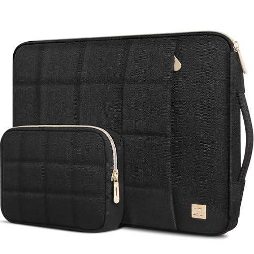 DOMISO 14 Zoll Laptop Tasche Wasserabweisend Tablet Hülle Sleeve Notebook Schutzhülle für 14" HP Stream Pavilion 14 / Lenovo ThinkPad Yoga Ideapad/MacBook Pro/Dell Chromebook/ASUS, Schwarz von DOMISO