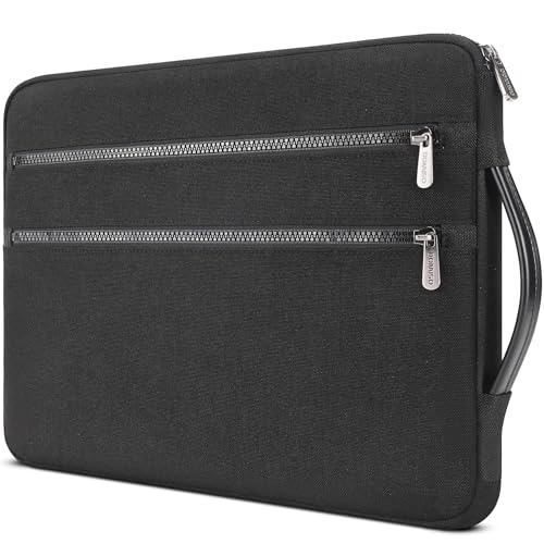 DOMISO 15,6 Zoll Laptop Tasche Hülle Notebook Case Schutzhülle Wasserdicht Laptophülle Stoßfest Laptop Sleeve für 15,6" HP Dell Asus,Schwarz von DOMISO