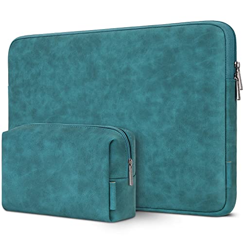 DOMISO 15.6 Zoll Wasserdicht Laptop Tasche Sleeve Case Notebook Hülle Schutzhülle für Yoga 720 IdeaPad S510 320 ThinkPad T570 E575/Dell XPS 15/HP Envy Pavilion,Türkis von DOMISO