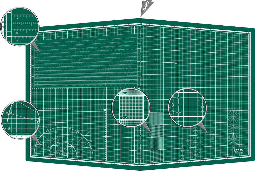 DONAU MS-A1 - Schneidematte, A1, 900 x 600 x 3 mm von DONAU