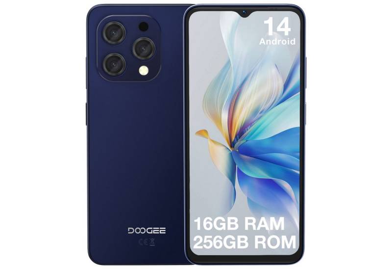 DOOGEE N55PRO Smartphone (6.5 Zoll, Android 14 5150mAh 4200mAh Große Batterie Spreadtrum T606 13MP+8MP) von DOOGEE