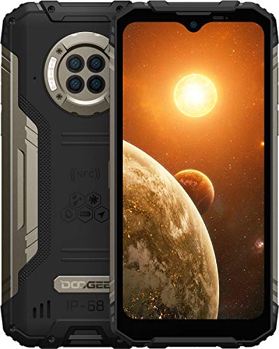 DOOGEE S96 Pro Smartphone, entsperrt, 4G, 6350 mAh, 6,22 Zoll, Helio G90, 8 GB + 128 GB, Dreifachkamera 48 MP und 20 MP Infrarot-Nachtsichtkamera, stoßfest/wasserdicht/NFC-Schwarz von DOOGEE