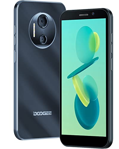 DOOGEE X97 Smartphone ohne Vertrag Günstig 4G Android 12 Handy, 6.0 Zoll HD+ Display, 3GB+16GB (256 GB Erweiterbar) 2.0 GHz Processor, 4200mAh, 8MP+5MP Kamera 2022 Face ID GPS Dual SIM Handys Schwarz von DOOGEE