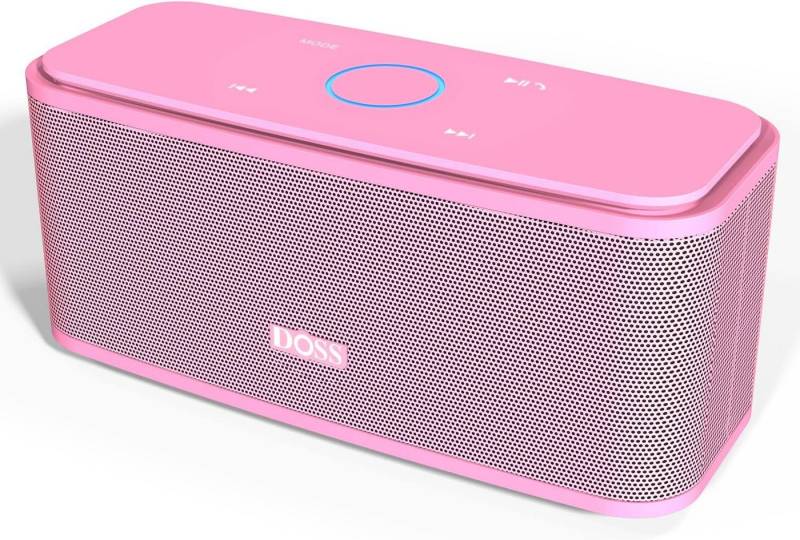 DOSS SoundBox Musikbox 20h Akku Touch Control Bluetooth-Lautsprecher (mit Bluetooth 5.0, Dualen Bass-Treibern, 20H Spielzeit,Touch Control) von DOSS