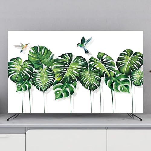 DOTBUY-SHOP TV-Staubschutz, 3D Leaf TV-Abdeckung Staubschutzhülle, Hülle Bezug für Fernsehen Schutzhülle 32-80 Zoll, Universal Fernseher Schutzhülle (Vogel,37-39 inch) von DOTBUY-SHOP