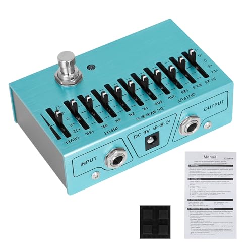 Small 10 Segment Equalizer Guitar Effects Box Guitar Effects Frequency Adjuster Sound Accessory Equalizer Pedal Portable Equalizer Device von DOUDINGMAO